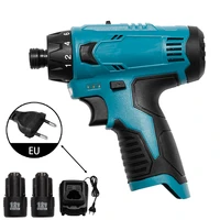 12v cordless screwdriver electric drill two speed adjustable electrical screwdriver hand driver wrench power tool with battery