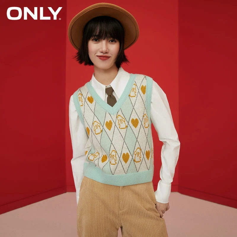 

Женский Короткий трикотажный жилет с V-образным вырезом