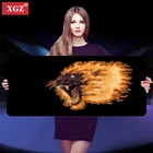 Большой коврик для мыши XGZ Tiger, игровые компьютерные аксессуары, нескользящий Настольный коврик 400x900 мм, подходит для настольного коврика, промоакция в Бразилии
