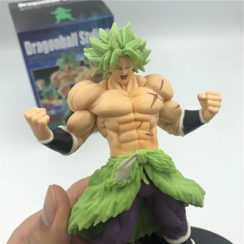 Dragon Ball Z Super Broly Movie Ver. Зеленые волосы против Гоку броли Супер Saiyan боевой формы ПВХ Фигурки Модель DBZ 24 см