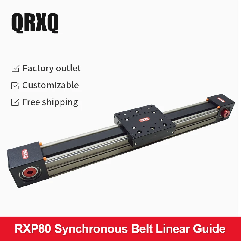 

Shipping RXP80 high-precision synchronous belt module linear guide sliding table CNC heavy-load track 3D printing