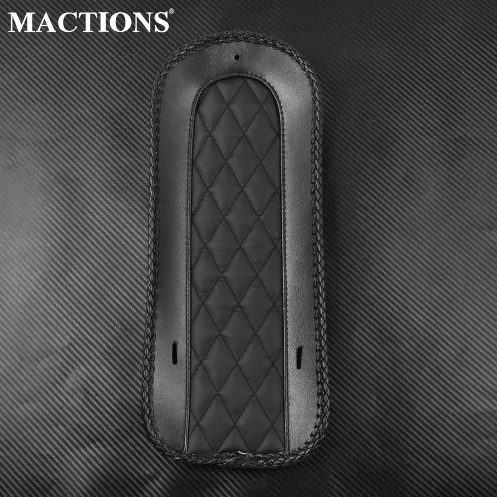 Заднее крыло мотоцикла нагрудник крышка черная кожа для Harley Touring Electra Glide Street Road