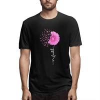 pink ribbon pink daisy faith breast cancer a graphic tee mens short sleeve t shirt funny tops