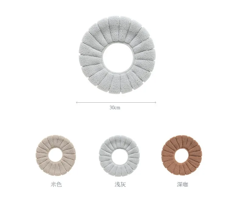 1pc Comfortable Velvet Coral Bathroom Toilet Seat Cover Soft Warm Winter Mat Household Closestool Case Lid | Дом и сад