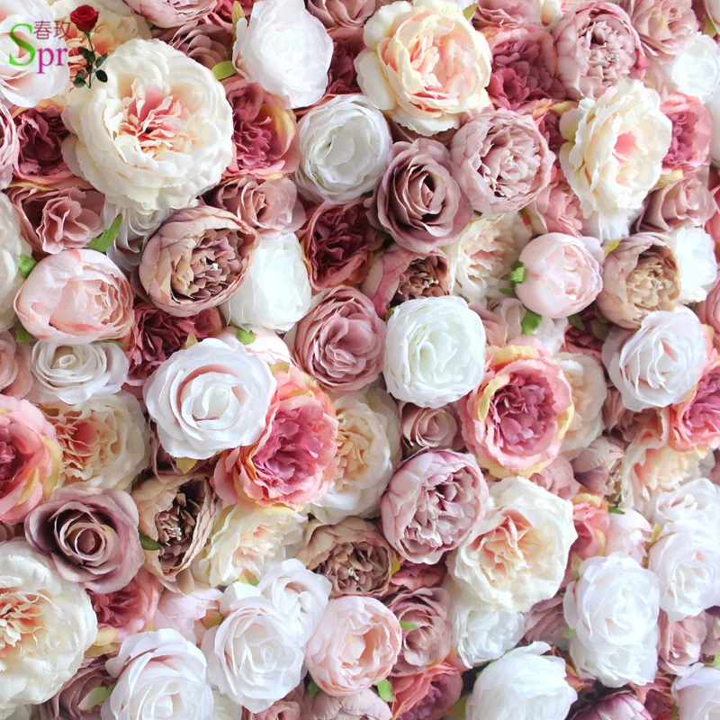 24pcs SPR, 10 шт./лот, свадебное украшение, искусственный цветок, настенный стол, свадебный фон, цветок, дорога, свинец, цветок - Цвет: 24pcs