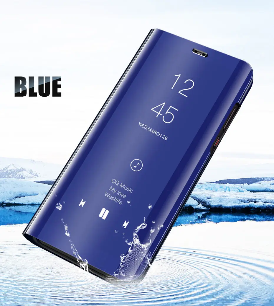 Blue 360 Полный чехол умный флип-чехол для huawei P30 P20 P10 mate 20 Lite защитный чехол для телефона для huawei P10 Plus P20 P30 Pro чехол s - Цвет: Blue