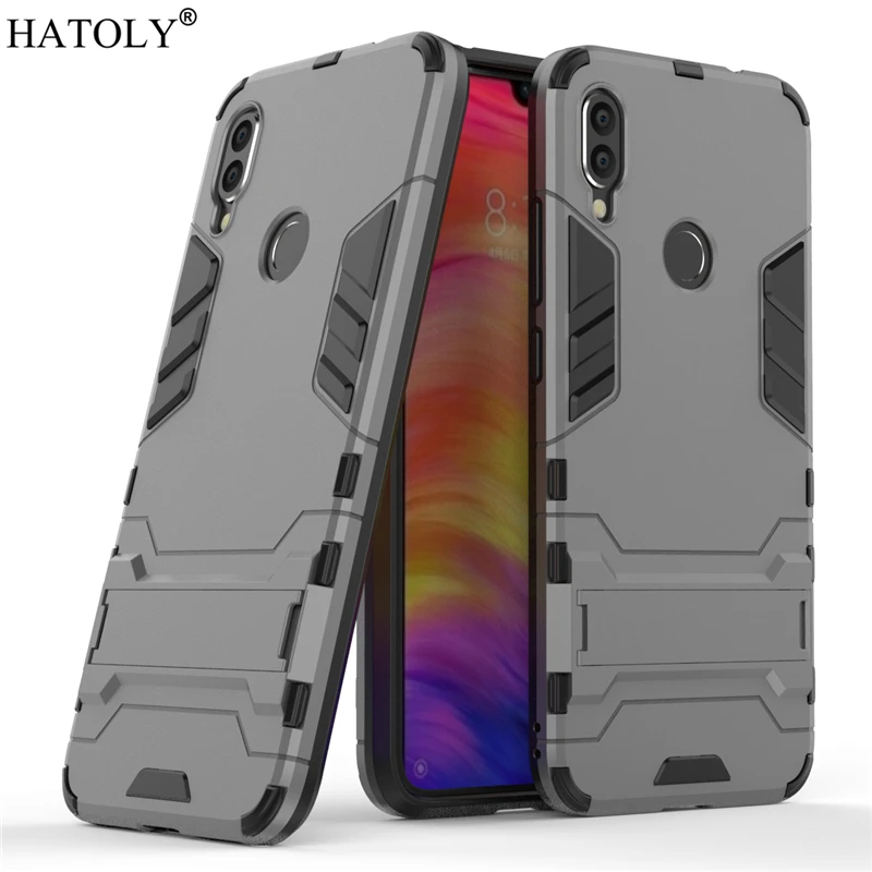 Gray Чехол для Xiao mi Red mi Note 7, чехол для Xiao mi Red mi 7A 6A 8A mi 9 Lite, армированный жесткий чехол для телефона, чехол для Xiao mi Red mi 6A Note 8 Pro - Цвет: Gray