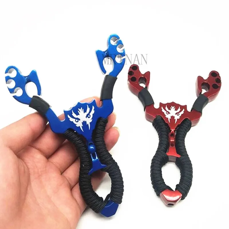 

Powerful Alloy Slingshot Hunting High-quality Rubber Band Outdoor High-precision Shooting Sling Slingshot 2021