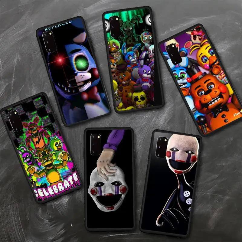 

TOPLBPCS Fnaf Animatronics Phone Case For Samsung S8 S9 S10 E S20 S21 S30 5G Edge plus lite Cover Fundas Coque