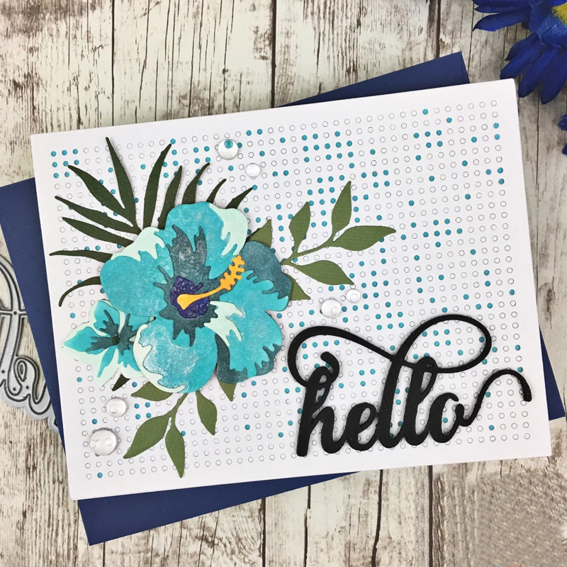 Цветы фон Нож Плесень Металл резка плесень серебро ремесло набор ручной работы