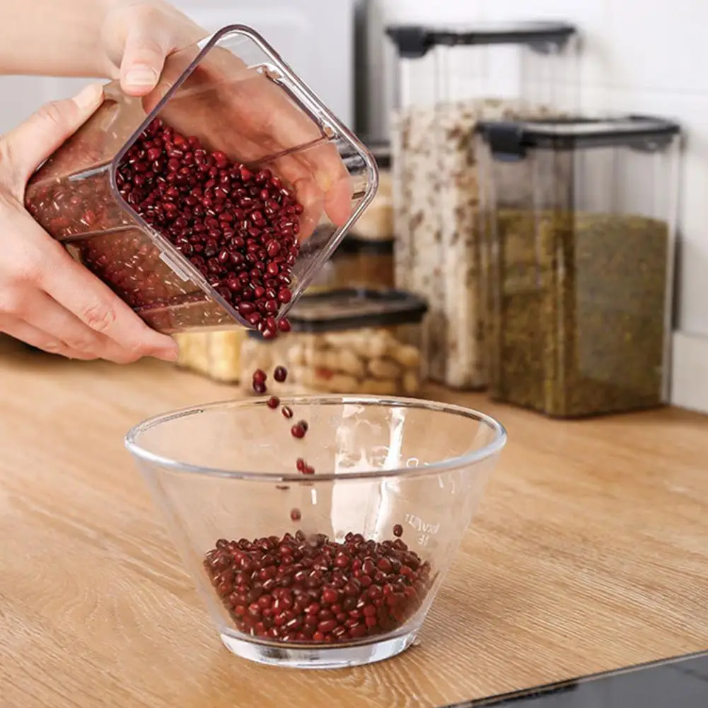 Влагонепроницаемый прозрачный герметичный контейнер для хранения сушеных