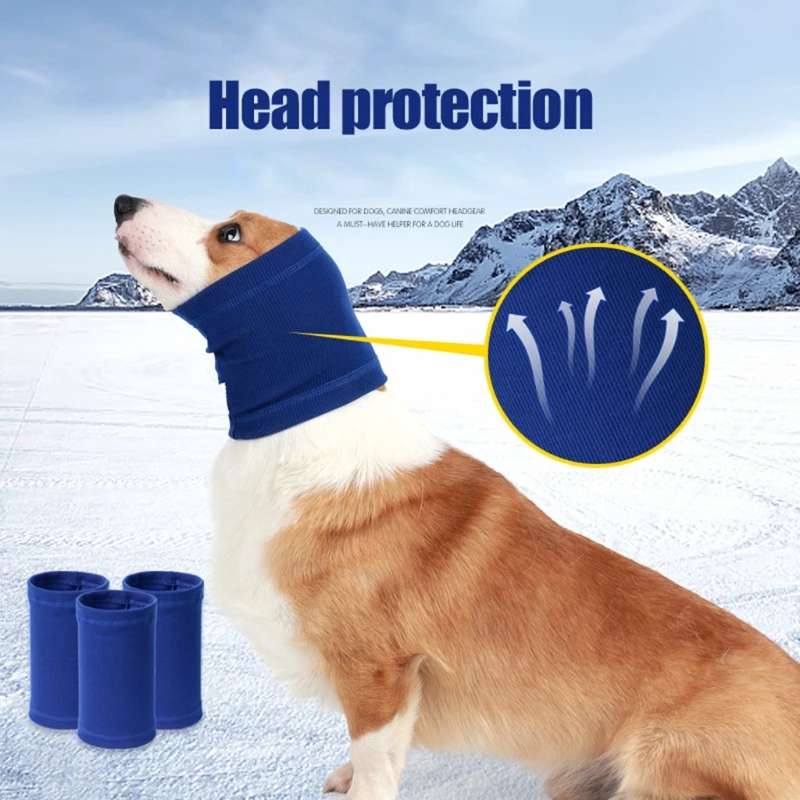 

Dog Snood Dog Ears Cover Calming for Noise Reduce Neck and Ear Warmer Hood for Pets Gift Calm Your Dogs Down Pet Accessories