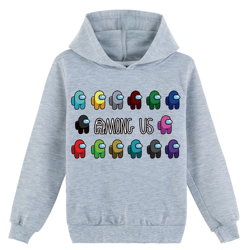 

Hot Game New Hoodies Among Us Impostor Graphic Printed Children Kid Pullover Hoodie Long Sleeved Cotton Clothing Sweatshirt