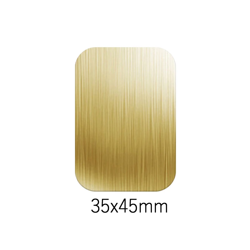 5pcs 35x45mm-Gold Универсальный магнитный держатель аксессуары Запасные детали для замены металлического пластина магнитный автомобильный держатель для телефона на магните с подставкой для gps MP3 с клейкой лентой 3M - Цвет: 5pcs 35x45mm-Gold
