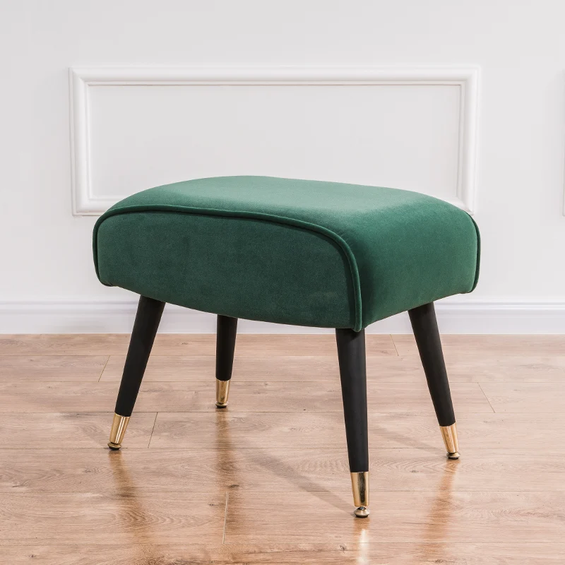 Сверхлегкий скандинавский винтажный домашний табурет османка круглая скамейка