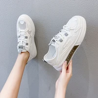 net surface breathable white shoe female 2021 summer new ins tide sneakers h7707 han edition running board shoes
