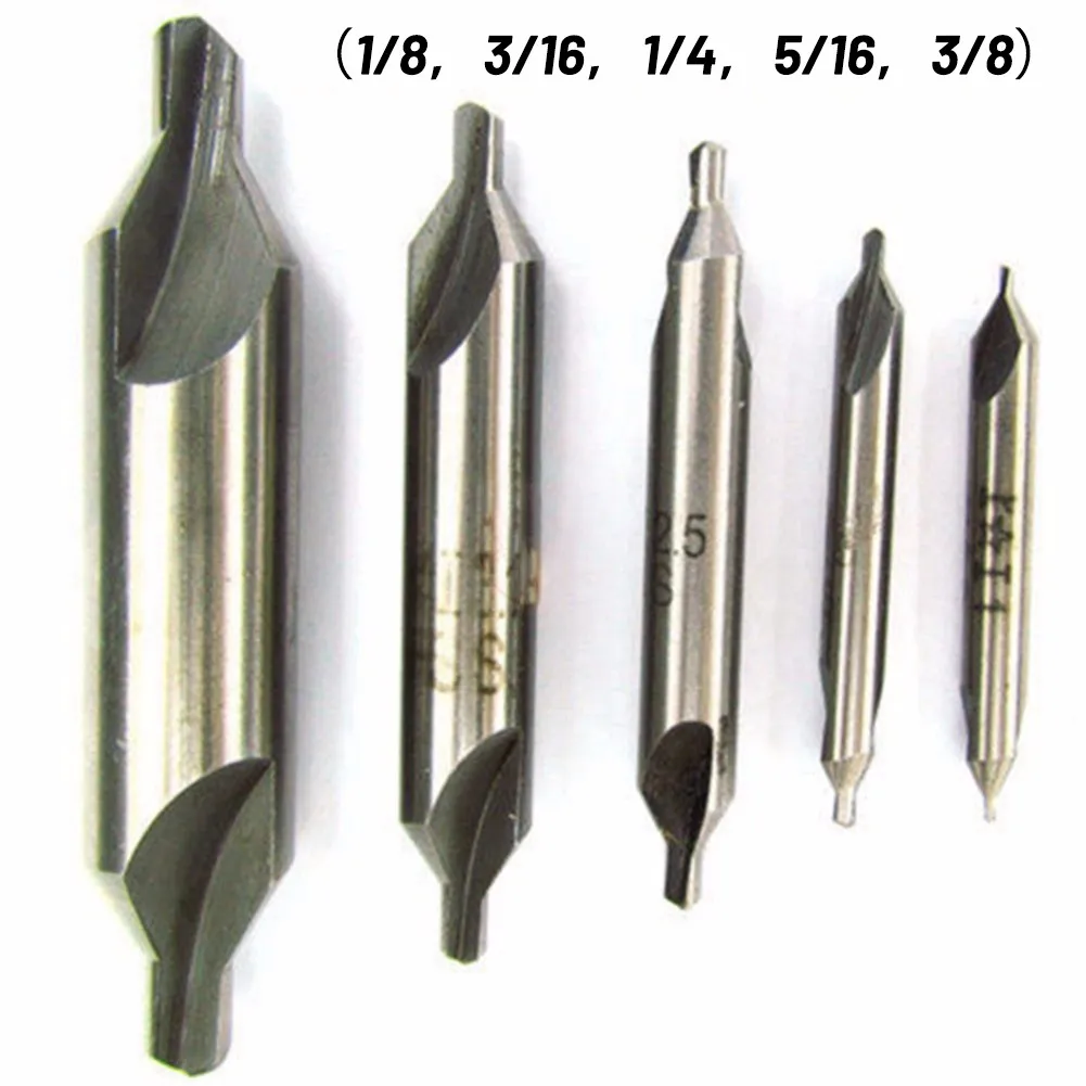 

5x Center Drill Bit Center Drill Combined Countersinks Drill Bit Durable