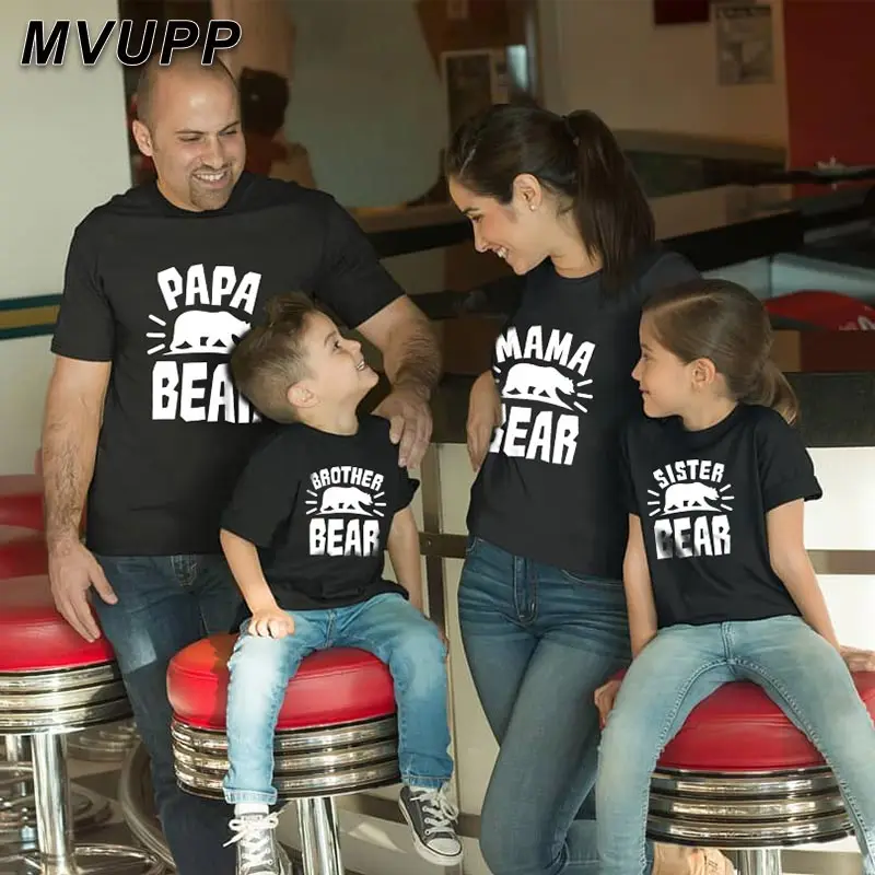 Футболка Модная одежда Одинаковые комплекты для семьи Детская футболка папы