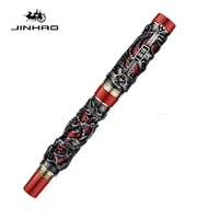 luxury jinhao heavy dragon roller ball pen 0 7 mm black ink refill writing pens business office gift with a high end gift box