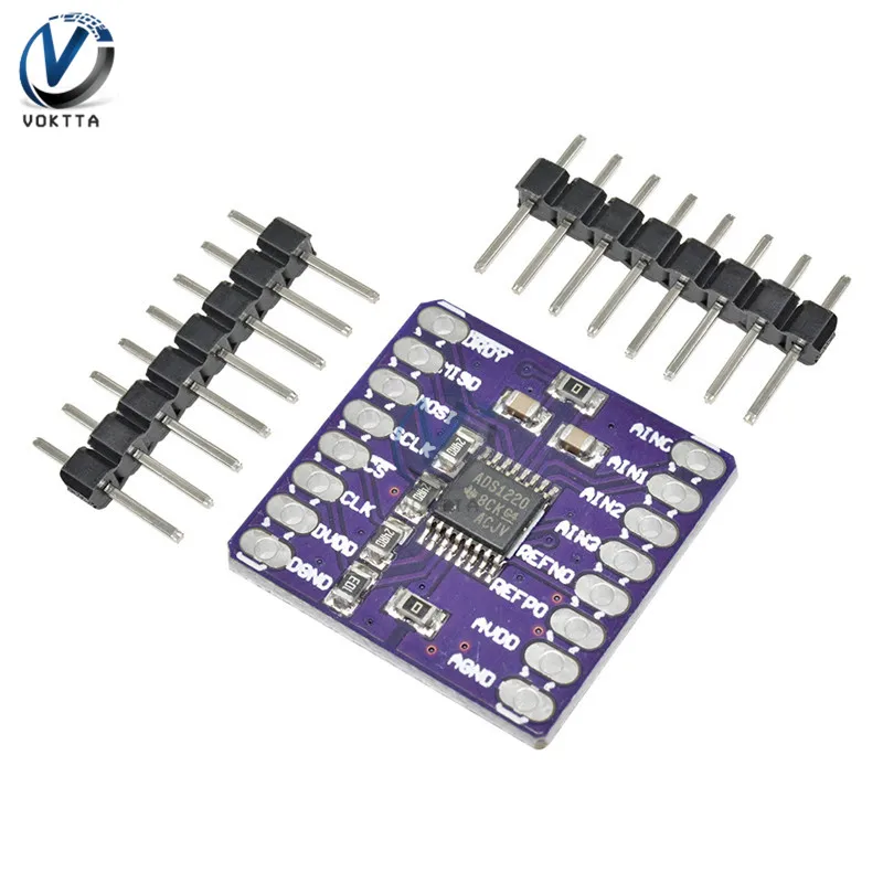 Новый 24-битный аналого-цифровой преобразователь ADS1220 ADC SPI с низкой мощностью