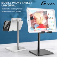 gescas 2020 metal desktop tablet holder table foldable extend support desk mobile phone holder stand for ios android phone
