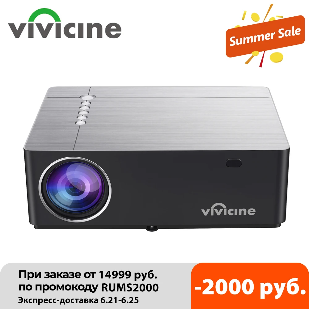 Vivicine 2021 M20 Newest 1080p Home Theater Projector,Option Android 10 1920x1080 Full HD LED Multimedia Video Proyector Beamer