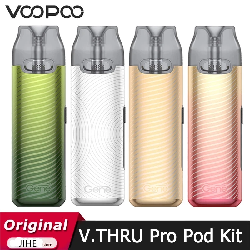 

New Color VOOPOO V.THRU Pro Pod Vape Kit 25W 900mAh Battery V THRU Pro 3ml Cartridge GENE Chip Electronic Cigarette Vaporizer