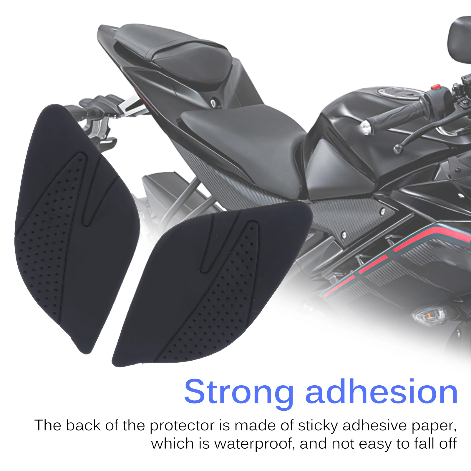 

Left and Right Motorcycle Gas Tank Decal Strong Adhesive Motorbike Fuel Tank Sticker Pad Waterproof for Yamaha YZF R15 2017-2018