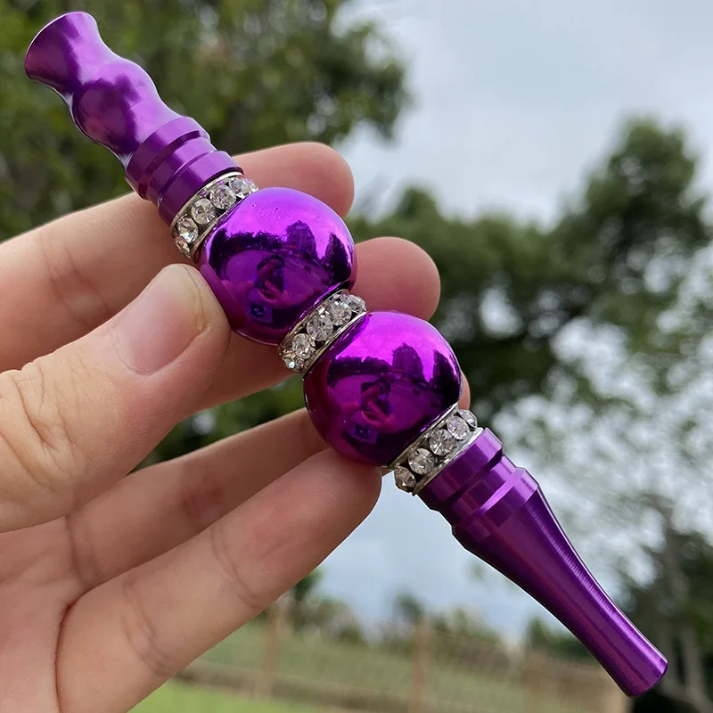 Наконечники для кальяна из сплава с 2 акриловыми бусинами инкрустированные