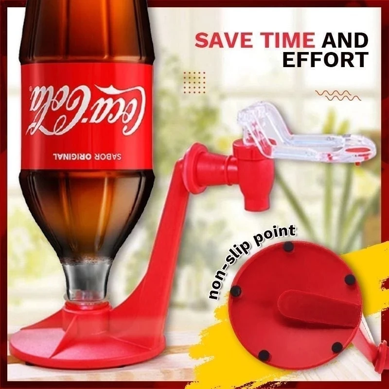 

Creative Home Bar Coke Soda Drink FaucetCoke Inverted Water Dispenser Soda Dispenser Magic Faucet Drinking Water Dropshipping
