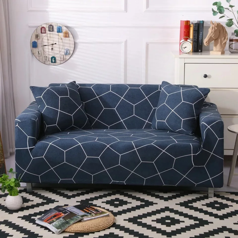 Modern Spandex Stretch Sofa Cover for Living Room Printed Couch Cover Slipcovers for 1/2/3/4-seater funda sofa housse de canap