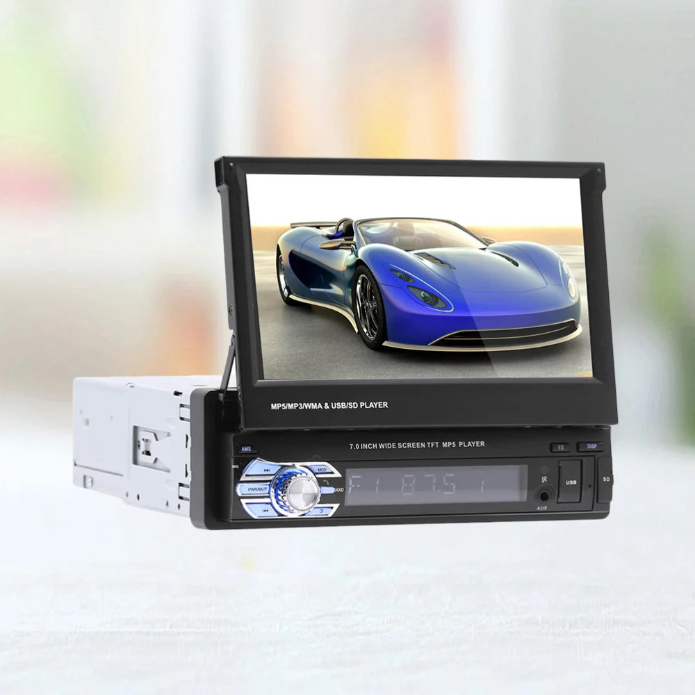 

1Pc 7 Inches Flexible Professional Car Mp5 Player Mp3 Radio AIO Machine