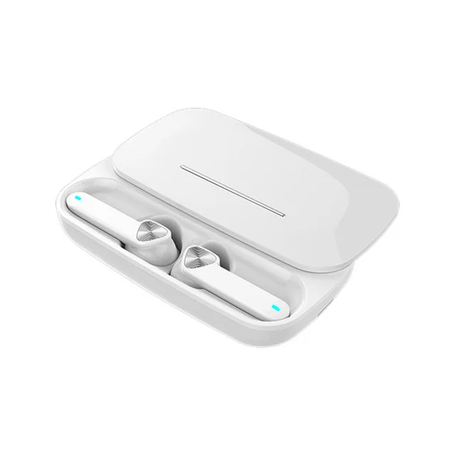 Белый Новинка tws беспроводные наушники bluetooth наушники 5,0 спортивные наушники гарнитура с зарядной коробкой audifonos Бас Звук pk airdots pro 2 - Цвет: Белый