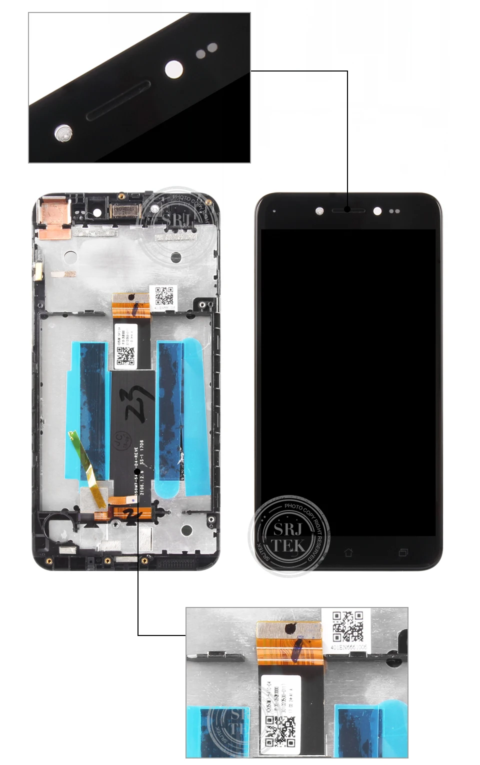 5," ЖК-дисплей для Asus ZenFone Live ZB501KL X00FD A007, ЖК-экран с рамкой, сенсорная панель, дигитайзер для ASUS ZB501KL, дисплей