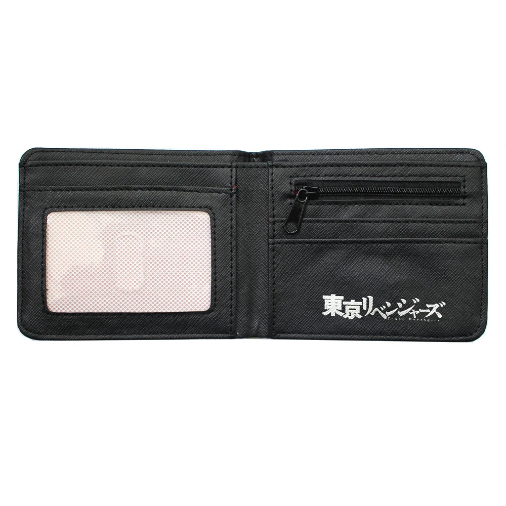 

Anime Tokyo Revengers PU Wallet Coin Pocket Student Teenager Bifold Leather Photo Card Holder Casual Boys Girls Cartoon Purses