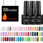 Набор для маникюра SENALAY лампа для сушки гель-лака, набор для маникюра, удаляемый замачиванием гель, база, верхнее покрытие, машинка для маникюра, набор для наращивания ногтей, искусство