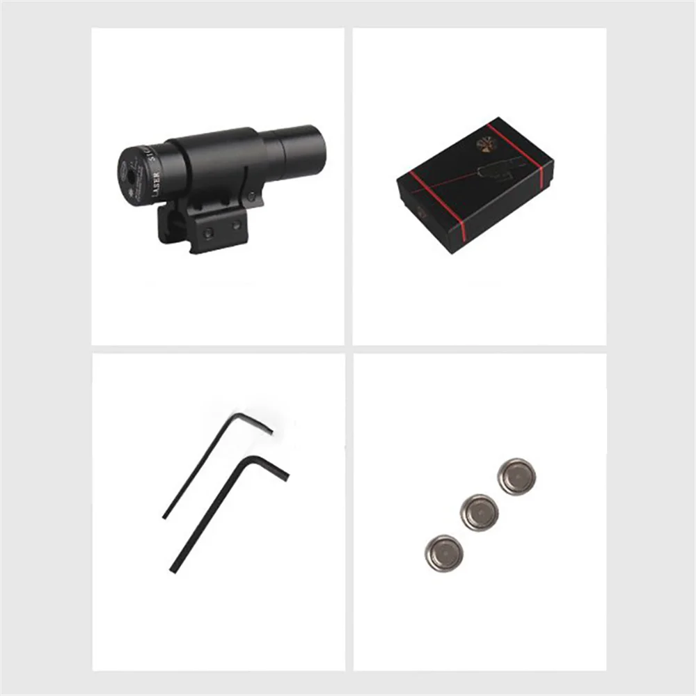 Миниатюрный Красный лазерный прицел с хвостовым переключателем Регулируемый