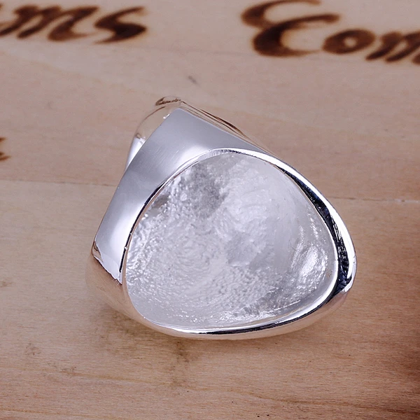 Оптовые посеребренные кольца серебряные модные ювелирные изделия большой