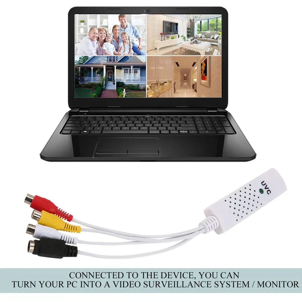 Портативный адаптер захвата аудио и видео Easycap USB 2 0 VHS на DVD для Win7/8/XP/Vista - купить по
