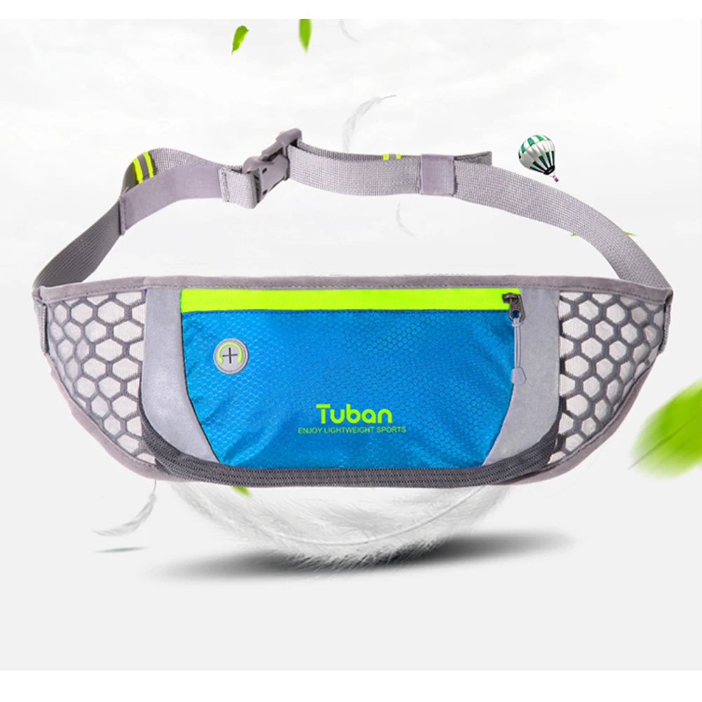 

Reflective Running Portable Buckled Cycling Lightweight Anti Splash Pocket Nylon Outdoor Practical Jogging Waist Bag Sports