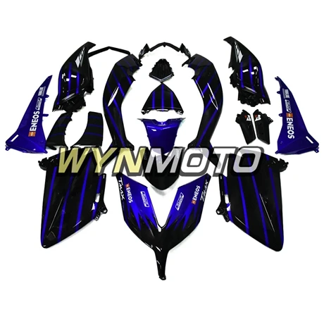 Полный обтекатели для Yamaha T-MAX TMAX 530 XP530 год 15 16 АБС-пластик электронный атомайзер блеск для губ цвет синий, черный; большие размеры