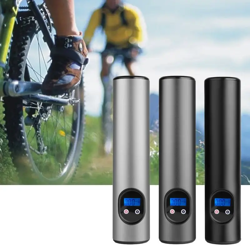 Barato Mini Inflador Eléctrico Portátil USB Recargable LCD Pantalla Neumático Bomba De Aire LED Compresor De Aire Ligero Para Motor De Coche De Bicicleta
