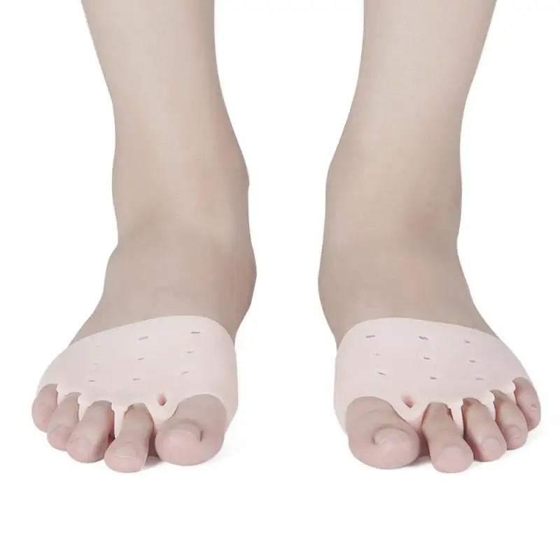 

1 Pair Silicone Five Holes Hallux Valgus Orthopedic Braces Toe Foot Care Corrector Thumb Bone Orthotics Dropshipping