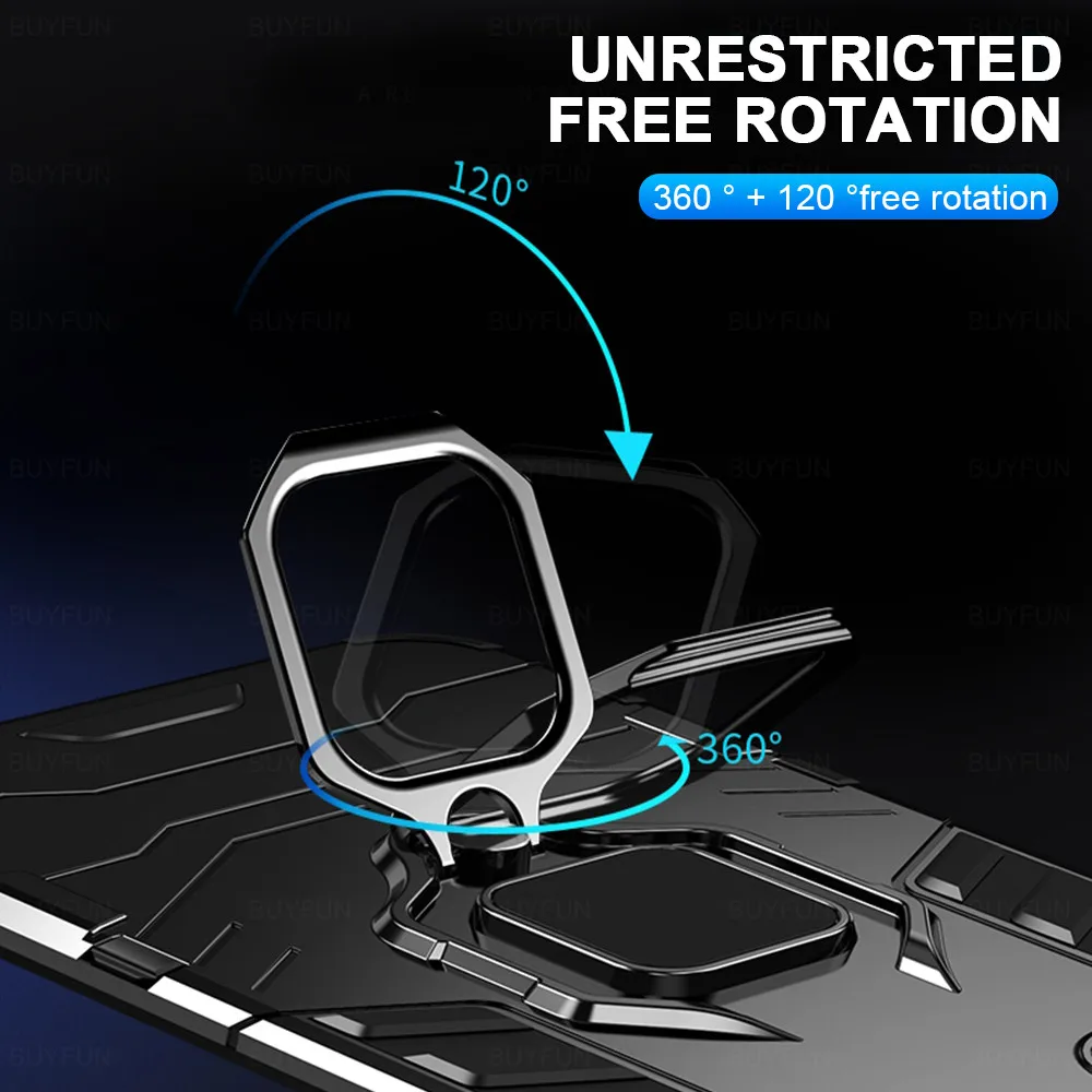 shockproof armor case for xiaomi poco m3 case for xiaomi mi poco m 3 m3 pro pocophone m3 pocom3 stand magnetic ring phone cover free global shipping