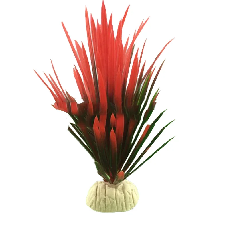 13 см пластиковые искусственные растения зеленые Нарцисс водная Трава Аквариум