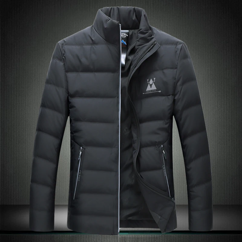 

Large size 8XL 7XL Thick Winter White Duck down Jacket Men 2021 New Style Stylish Handsome Coat 1918