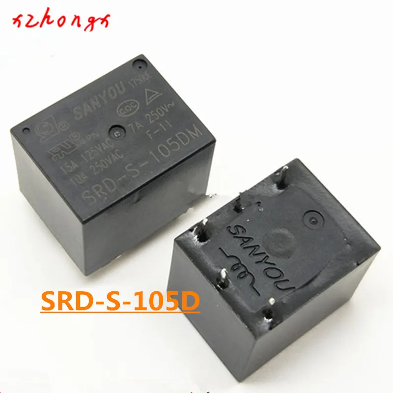 SRD S 105DM 112DM 124DM 4 контакта 10A 5VDC 12VDC 24VDC 48VDC реле питания|Реле| |