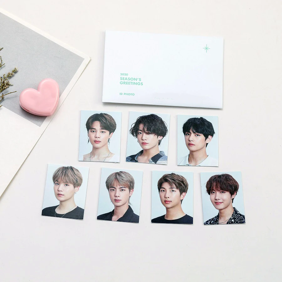 Южнокорейские группы Kpop Bangtan Boys сезоны приветствия четкие фото карты 3D ломо
