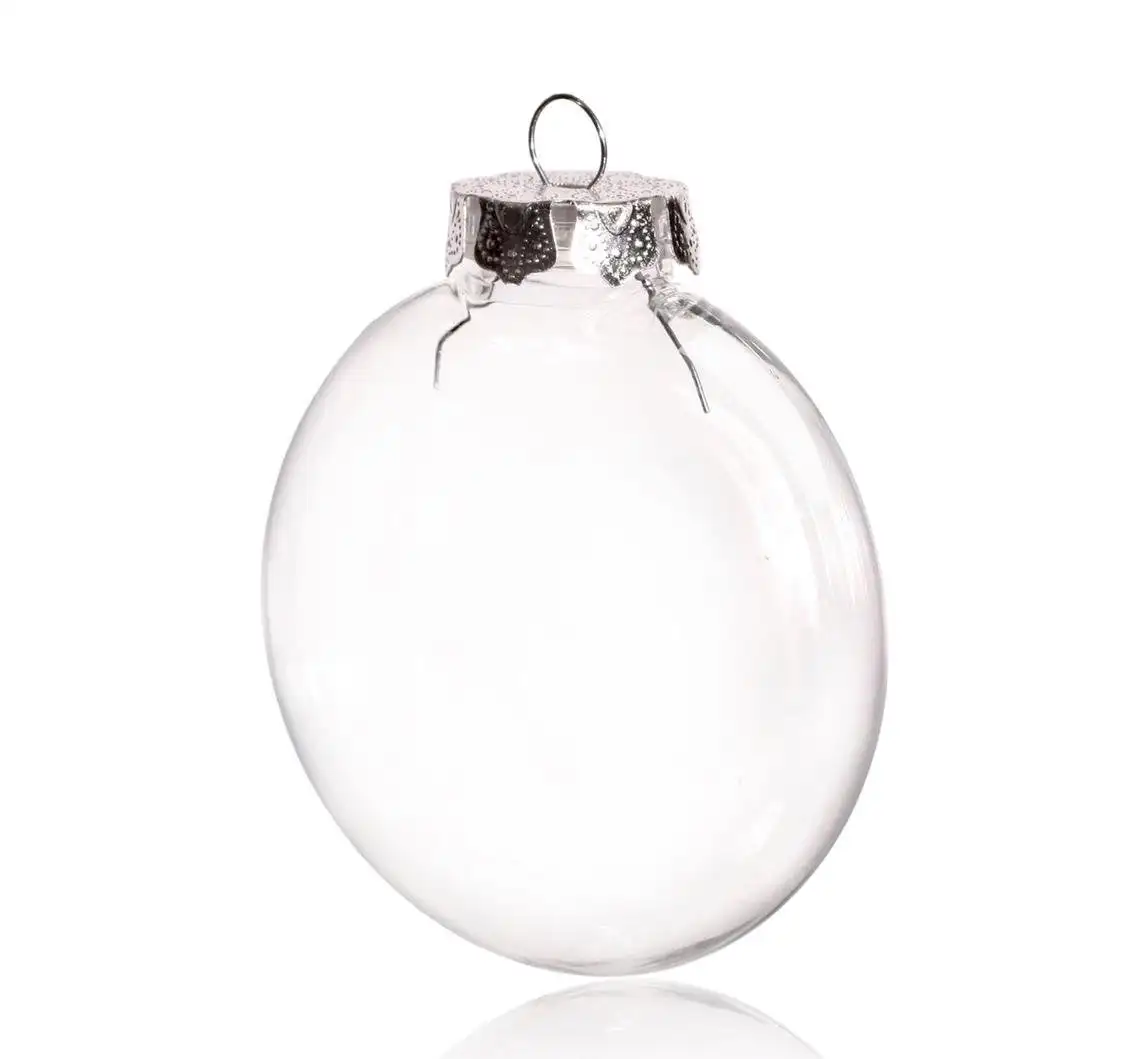 Бесплатная доставка DIY Paintable/небьющееся Рождество 80 мм пластиковый диск/Овальный