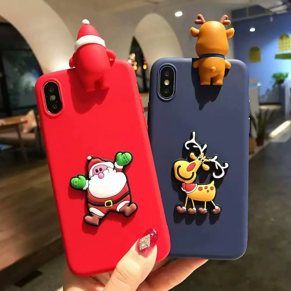 Рождество 3D чехол с принтом &quotСанта Клаус&quot для huawei P30 P20 P10 Lite Коврики 30 20 10 Pro 20X